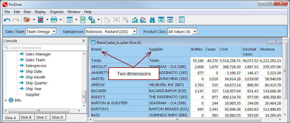 MultiTab example.